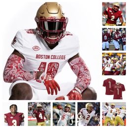 2023 Boston College Eagles Football Jersey 24 Amari Jackson 16 Jacobe Robinson 17 Edwin Kolenge 71 Jude Bowry 17 Jeremiah Franklin 14 Jalon Williams 4 Neto Okpala