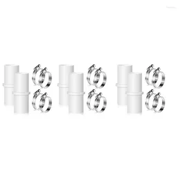 Bathroom Sink Faucets 6 Pieces Washing Machine Drain Hose Connectors Washer Extension Adapter With 12 Clamps