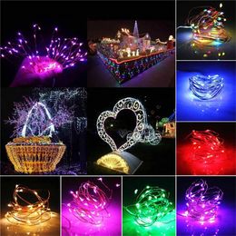 Christmas Decorations Solar Decorative String Lights Outdoor Patio Ground Plug Waterproof Long Coloured Multifunctional LED Wire 231019