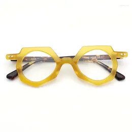 Sunglasses Frames Personalized Cateye Acetate Glasses Designer Brand Men Irregular Round Eyeglasses Women Myopia Prescription