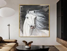 Horse Posters Animal Oil Painting On Canvas Prints Wall Art Pictures For Living Room Modern Home Decor Sofa Decoration Paintings8951921