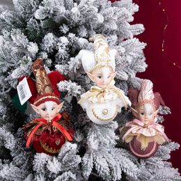 Pillow Fabric Rose Gold Vintage Look Blush Pink Elf Ornament Wreath Attachment Home Decoration Centerpiece Christmas 231019