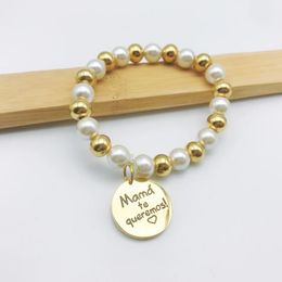 Link Bracelets In Stock Classic Women Hand Chain Fake Jewellery Fashion Gold Colour Coin Charm Bracelet