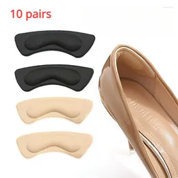 Women Socks 10 Pairs Heel Insole Patch Pain Relief Anti-wear Cushion Pads Feet Care Protector Adhesive Back Sticker Shoes Insert