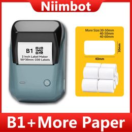 Other Electronics Niimbot B1 Mini Thermal Self adhesive Labels Printer Portable For Mobile Sticker Pocket Label Maker 231019