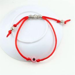 30pcs Adjustable kabbalah Red String Bracelet EVIL EYE Bead Protection Health Luck Happiness For Men and women Jewelry Gift2911