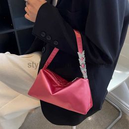 Shoulder Bags Bag Women's Silk Shoulder Bag New Fashion Diamond Butterfly Tote Bag and Handbagsstylishhandbagsstore