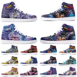 New Customised Shoes DIY Sports Basketball Shoes Male 1 Females 1 Fashion Customised Anime Character Pattern Outdoor Sports Shoes