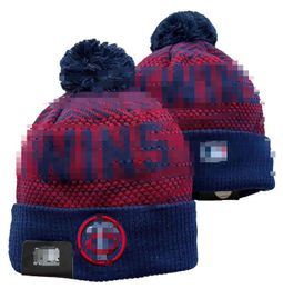 Twins Beanie Minnesota Beanies All 32 Teams Knitted Cuffed Pom Men's Caps Baseball Hats Striped Sideline Wool Warm USA College Sport Knit hats Cap For Women a1