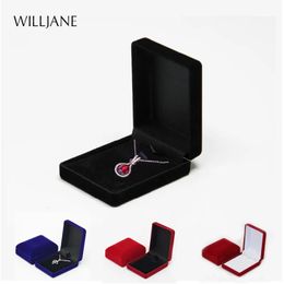 Jewellery Boxes Bride Necklace Pendant Box Wholesale Quality Velvet Wedding Gift Case Trinket Display Holder Large Earrings Storage 231019