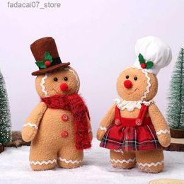 Christmas Decorations Christmas Large Gingerbread Man Chef Doll Ornaments Merry Christmas Decoration Tree Hanging Xmas Happy New Year 2024 Navidad YQ231020