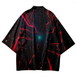 Ethnic Clothing Streetwear Men Women Cardigan Cosplay Haori 3D Visual Art Japanese Cartoon Beach Kimono Yukata Harajuku Tops Robe Clothes