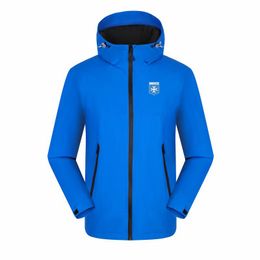 AJ Auxerre Men leisure Jacket Outdoor mountaineering jackets Waterproof warm spring outing Jackets For sports Men Women Casual Hiking jacket