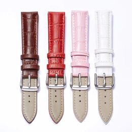 Watch Bands Genuine Leather Watch band Bracelet for Women Student Men 10mm 12mm 14 mm 16mm 18mm 20mm 22mm 24mm Watch Belt Wriststrap 231020