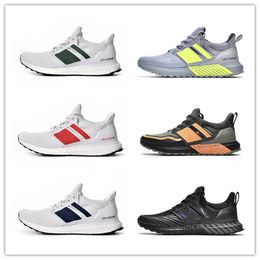 Designer Ultarboost Running Shoes UB 4.0 Treiple Black White DNA Grey Three Ash Peach Core Dash Ultraboosts Tennis Trainers Sneakers Big Size 36-45