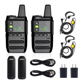 Walkie Talkie Mini With Earphone 2pcs Included Amateur Radio Comunicador Portable Station Wireless Communication Device KSUT GZ2 231019