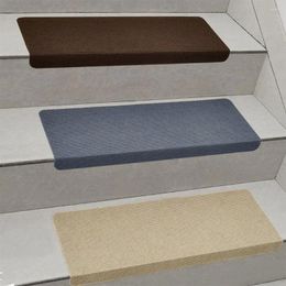 Carpets Stair Treads Non-Slip Squre Self-adhesive Rugs Decoration For Staircase 3 Colors Step Carpet Mat