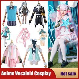 Cosplay Anime Vocaloid Miku Cosplay Sexy Women Role-playing Japan Midi Dress Beginner Future Costume Halloween Party Cute Wig Uniforms