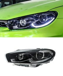 Car Lights for VW Scirocco Headlights 2009-20 17 High Configuration Dual Lens Xenon LED Daytime Running Light