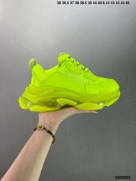 Triple s Old Shoes Casual Shoes Chunky Men Sneaker Runner Blue Ice Grey Trainer Lime Metallic Sier Pastel o Green Dad Shoe Fashion Designer