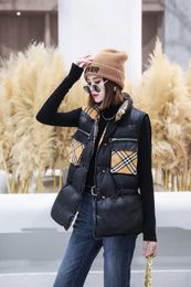 Designers de moda marca mulheres puffer jaqueta colete outono gilet roupas de inverno parka para baixo casaco hoodies mulher de luxo zíper outerwear colete