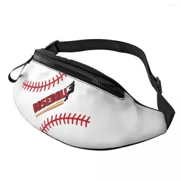 Waist Bags Cool Baseball Sport Pattern Fanny Pack For Travel Hiking Women Men Crossbody Bag Phone Money Pouch