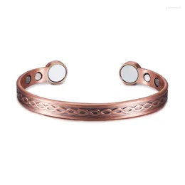 Bangle Men Magnetic Copper Bracelet Healing Bio Therapy Arthritis Pain Relief Cuff Jewelry Bracelets For Women Drop