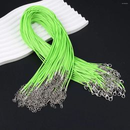 Chains 45cm Nylon Tarpaulin Waxed Cord Lobster Clasp Rope Braided Adjustable For Jewellery Making DIY Necklace Bracelets