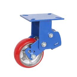 Castor iron core polyurethane heavy-duty castor shock absorption universal wheel brake wheel