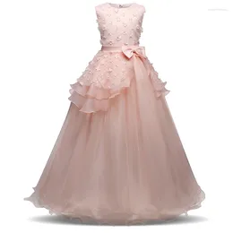 Girl Dresses Little Lady Kids Girls Long Evening Prom Tux Gown Dress Party Teenager Tulle Tutu Children Clothing Christmas