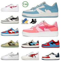 New Quality 2024 Designer Casual Shoes for Men Women Platform Low SK8 Sta Patent Leather ABC Camo Pink Loafers Mens Trainers Jogging Runners