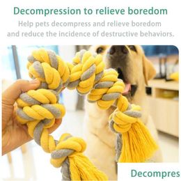 Dog Toys & Chews Dog Toys Chews 1 Interactive Training Products Pet Toothbrush Bite Resistant Cotton Ball Stick Knot Rope Puppy Chew T Dh0V9