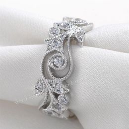 Victoria Wieck Brand New Vintage Jewellery 925 Sterling Silver Simulated Diamond Gemstones Wedding Engagement Party Band Flower Ring278p