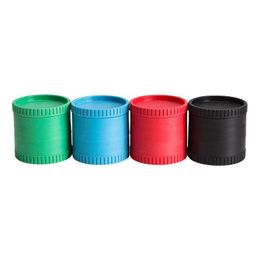 New degradable material 55mm four-layer smoke grinder portable plastic Grinder Ggvbj