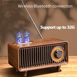 Cell Phone Speakers LIULIU Kebidu Bluetooth speaker 32G TF FM Sound box loudspeaker Retro Subwoofer Radio Memory Card U Disc High Quality Indoor Wir Q231021