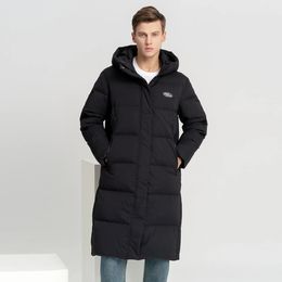 Men's Vests 2023 Autumn and Winter Trend Hooded Long Wild Simple Warm ColdProof down Jacket 231020