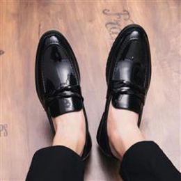 Dress Shoes Spring Leather Men's British High Sense Business Formal Wear Casual Height Increasing Insole Student Black Suit Groom Wedd