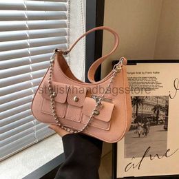 Shoulder Bags Fashion Saddle Crossbody Bags for 2023 Designer PU Leather Shoulder Bag Ladies Chain Underarm Handbagsstylishhandbagsstore