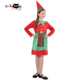 cosplay Eraspooky Santa Claus Girls Christmas Elf Costume Children New Year Carnival Fancy Dress Disguise Festival Cosplay Hatcosplay