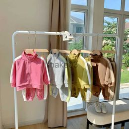 Clothing Sets New Autumn Kids Clothes Set Children Fashion Simple Sport Suit Girls Outwear Boys 2PCS Outfits J231020