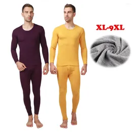 Men's Thermal Underwear 2023 Autumn And Winter Modal Thin Spring Plus Size XL- 9XL Clothing Long Johns Suits