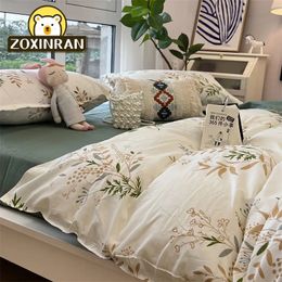 Bedding sets Luxury Nordic Bedclothes Set Duvet Cover Comforter Sets Bed Sheet Bedroom Anime Linen A of Cute 231020