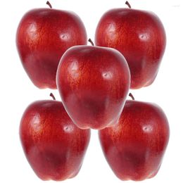 Party Decoration 5 Pcs Dining Table Simulation Red Snake Fruit Model Po Props Apples Decorate Fruits Artificial Foams Display Fake