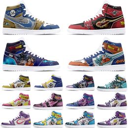 the new Customised shoes diy sports basketball shoes male 1 females 1 fashion anime Customised figure sneakers 1s