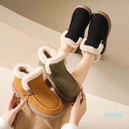 Winter Ankle Boots For Women Fur Platform Snow Boots Women Luxury Designer Ladies Shoes