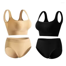 Women's Two Piece Pants Women Pieces Yoga Set Sport Bras Bra High Waist Shorts Ladies Running Workout Outfits Tummy Control Suits