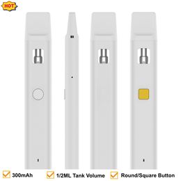 Premium Imini Empty Preheat Disposable Vape Pen E Cigarettes 1/2 ML Cartridges D8 D9 D10 Hhc Oil Carts Rechargeable Pod Device Wax Empty Starter Kits