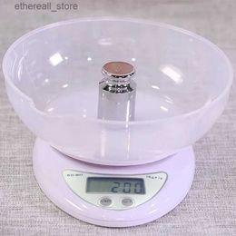 Bathroom Kitchen Scales 5kg/1g 2kg/0.1g Portable Digital Scale LED Electronic Scales Postal Food Balance Measuring Weight Kitchen LED Electronic Scales Q231020