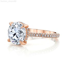 925 Sterling Silver moissanite rings VVS1 D Colour rose gold moissanite ring Moissanite Diamond Engagement Ring