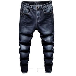 Men's Jeans VORELOCE Classic Trend Letter Printing Denim Harem Pants 2021 Spring Brand Cotton Stretch Youth Fashion Tapered316s